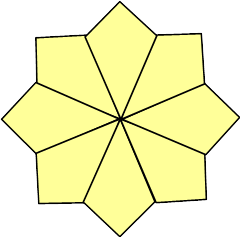 kite fold medallion example